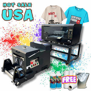 Mới nhanh chóng vận chuyển A3 Kích thước bột Shader máy trên T-Shirt da 6 đầu i3200 dtf máy in tự động - Product Image 4