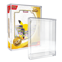 Étui en acrylique pour collection de classeurs magnétiques, vente directe usine, pour la collection de classeurs TCG 30ème Anniversaire