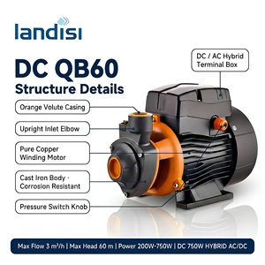Bomba de Agua Solar DC SQB60 de Alta Presión con Impulsor de Latón y Gran Caudal para Toda la <span class=keywords><strong>Casa</strong></span> - Product Image 2