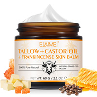 Crème Visage Anti-Âge Réparatrice et Hydratante Naturelle ELAIMEI à l'Huile de Ricin et au Baume de Frankincense (Marque Privée)