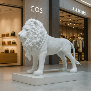 Jingyue Tùy Chỉnh 3D In Cuộc Sống Kích Thước Sư Tử Trang Trí Điêu Khắc Cho Phòng Khách, Khách Sạn, Biệt Thự, Câu Lạc Bộ Nhựa Thủ Công Thủ Công - Product Image 4