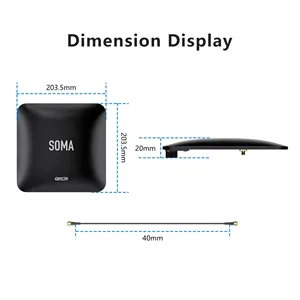 Antena Direccional de Alta Ganancia GEPRC SOMA 3.3G RHCP 3.0 3.5GHz, Pieza de Mejora para Dron FPV DIY - Product Image 5