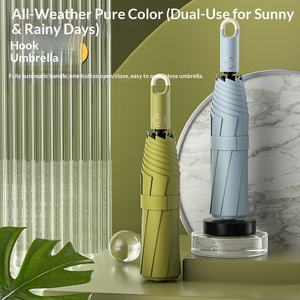 <span class=keywords><strong>Parapluie</strong></span> automatique à boucle créative, style frais et simple, <span class=keywords><strong>parapluie</strong></span> solaire pour <span class=keywords><strong>homme</strong></span> et femme, protection solaire japonaise simple, <span class=keywords><strong>parapluie</strong></span> pliable en trois parties - Product Image 2