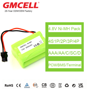 แบตเตอรี่ NI-MH 4.8V 3000mAh แบบกำหนดเองจากโรงงาน ชุดแบตเตอรี่เซลล์ SC 3000mAh สำหรับไฟฉุกเฉิน - Product Image 1