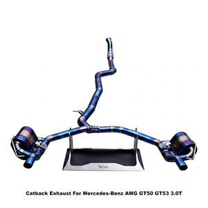 Sistema de escape Vortex de titanio azul quemado con optimización térmica para Mercedes-Benz AMG GT50 GT53 3.0T 2019-2024 - Product Image 1