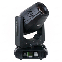 Projecteur LED motorisé GBR-GL300 300W avec zoom, angle de faisceau 8-40°, 7 couleurs, 8 gobos statiques/7 gobos rotatifs, prisme à 3 facettes, DMX 20/25