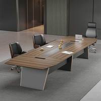 Table de conférence modulaire haut de gamme avec gestion des câbles intégrée, qualité professionnelle, pour centre de formation, élégante