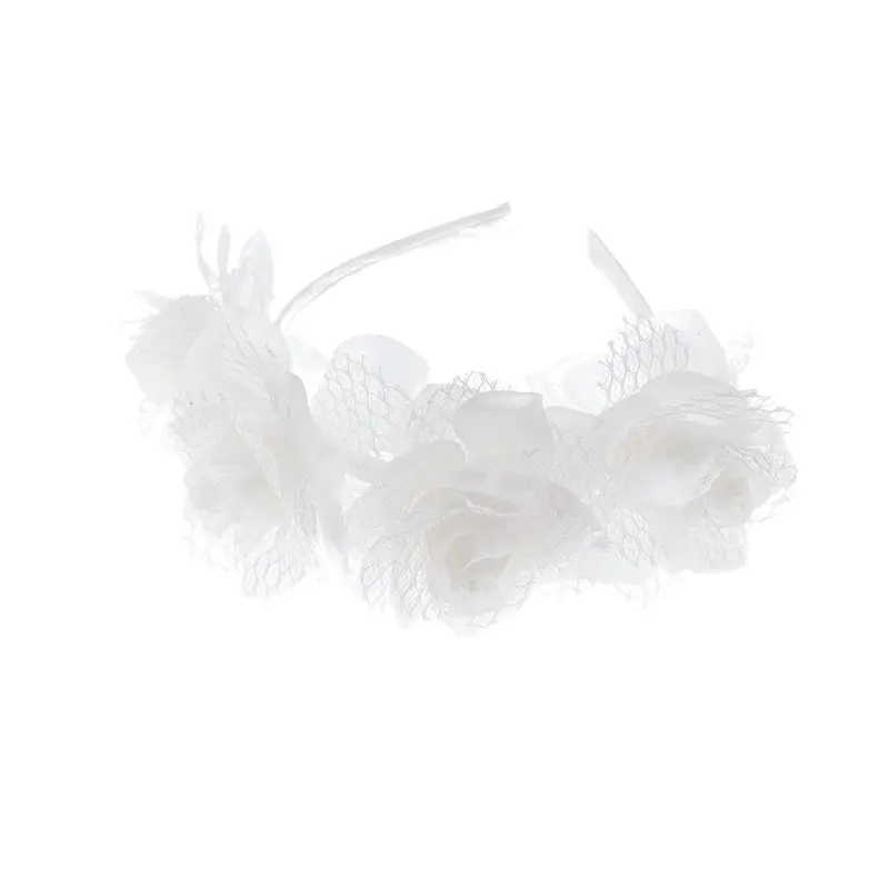 Fairy Style Mädchen Accessoires Kinder handgemachte Blume Stirnband für Tanz oder Reise fotografie Gaze Blütenblatt Stirnband