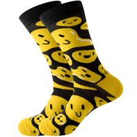 Chaussettes tendance pour hommes, motifs animaux, géométriques, squelettes souriants, personnages de dessins animés, cadeaux de fêtes multi-styles
