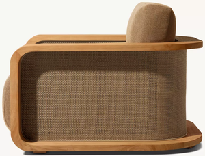 Muebles de Jardín de Alta Calidad para Patio Exterior de Hotel de Lujo, Silla de Descanso de Madera Maciza de Teca Personalizada Santiago - Product Image 3