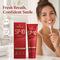 Dentifrice Blanchissant Probiotique Naturel SP-6 Personnalisé en Gros, Antibactérien, Protecteur d'Émail, Sans Fluorure