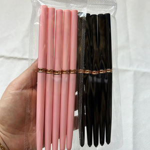 5 uds. Delineador de Gel rosa/Negro, juego de pinceles para decoración de uñas, dibujo de líneas ultrafinas, suministros protésicos para uñas - Product Image 1