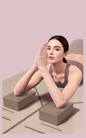 Bloc de yoga PROIRON EVA, pour studio de Pilates, usage domestique, brique de yoga pour femme, mise en forme du corps, écologique, antidérapant, bord biseauté, bloc de yoga en mousse