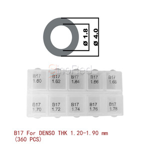 Harga pabrik Shim B17 penyesuaian terbaik untuk DENSO THK 1.20-1.90mm 360 buah untuk pemeriksaan injektor Diesel dan pengganti Kit Gasket - Product Image 4