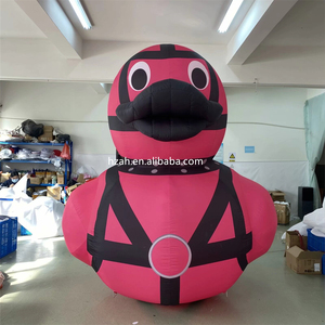 Quảng cáo bơm hơi khổng lồ Vịt phim hoạt hình bóng với đèn LED - Product Image 1