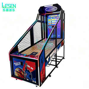 Macchina Arcade da Basket con Schermo LED, Gioco a Moneta con <span class=keywords><strong>Classifica</strong></span> Punteggio, Gioco di Basket da Strada con Canestro - Product Image 1