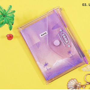 Protège-passeport de style coréen, porte-billets transparent en PVC, porte-documents avec plusieurs emplacements pour cartes, couleur bonbon - Product Image 3