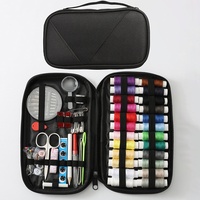 Usine directe 108 pièces Kit d'accessoires de couture Portable maison boîte à coudre ensemble outils de stockage en plastique pour couture cuir couture
