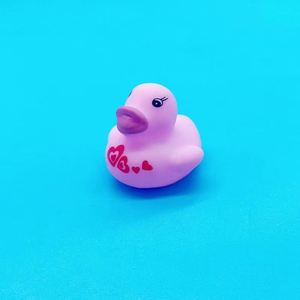 Custom Printing Own Logo Classic Baby Bath Toy <b>Vinyl</b> Non Toxic Mini Floating Yellow Rubber Duck for Valentines - Product Image 6