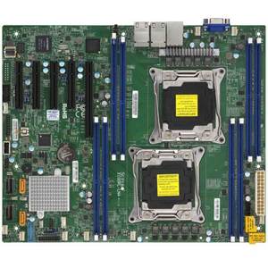 เมนบอร์ด X10DRL-LN4 ATX สองซ็อกเก็ต R3 (LGA 2011) รองรับ <span class=keywords><strong>Intel</strong></span> Xeon E5-2600 V3/V4ชิปเซ็ต <span class=keywords><strong>Intel</strong></span> <span class=keywords><strong>C612</strong></span> 4xlan - Product Image 1