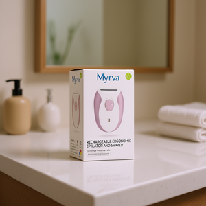 Épilateur et rasoir rechargeable Myrva, disque rotatif, corps en plastique, chargement USB, soins personnels à domicile - Product Image 2