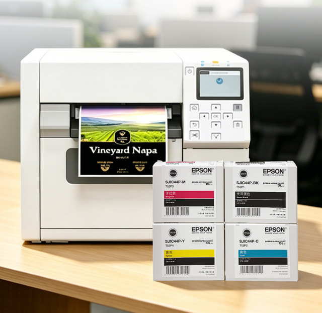 E-PS CW-C4030 Light Industry Color Label Printing Machine HD 1200*1200dpi USB Interface 108mm Paper Size