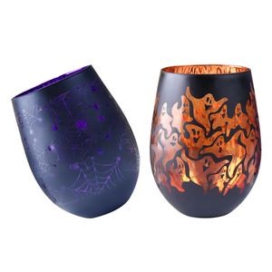 Vasos de Agua de Cristal sin Plomo Personalizados al por Mayor, Vasos de Cristal con Forma de Huevo de 17 oz para <span class=keywords><strong>Halloween</strong></span>, <span class=keywords><strong>Vaso</strong></span> de Vino - Product Image 1