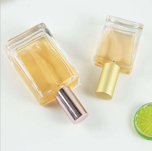 Botella de Perfume Rectangular de Vidrio Transparente Elegante de la Mejor Calidad, Botella Vacía de 30ml 50ml 100ml, Envase de Cosméticos con Atomizador - Product Image 4