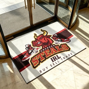 Tapis de sol personnalisé sur le thème des baskets, imprimé avec le logo d'équipe sportive, design personnalisé pour l'entrée d'un magasin de streetwear - Product Image 3