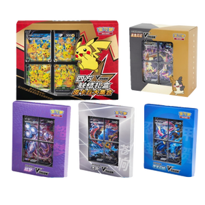 Coffret Cadeau Pokémon TCG Original Chinois : Quartet Connecté <span class=keywords><strong>V</strong></span>-UNION Greninja Zacian Mewtwo Morpeko Pika – Cartes de Collection PTCG - Product Image 1
