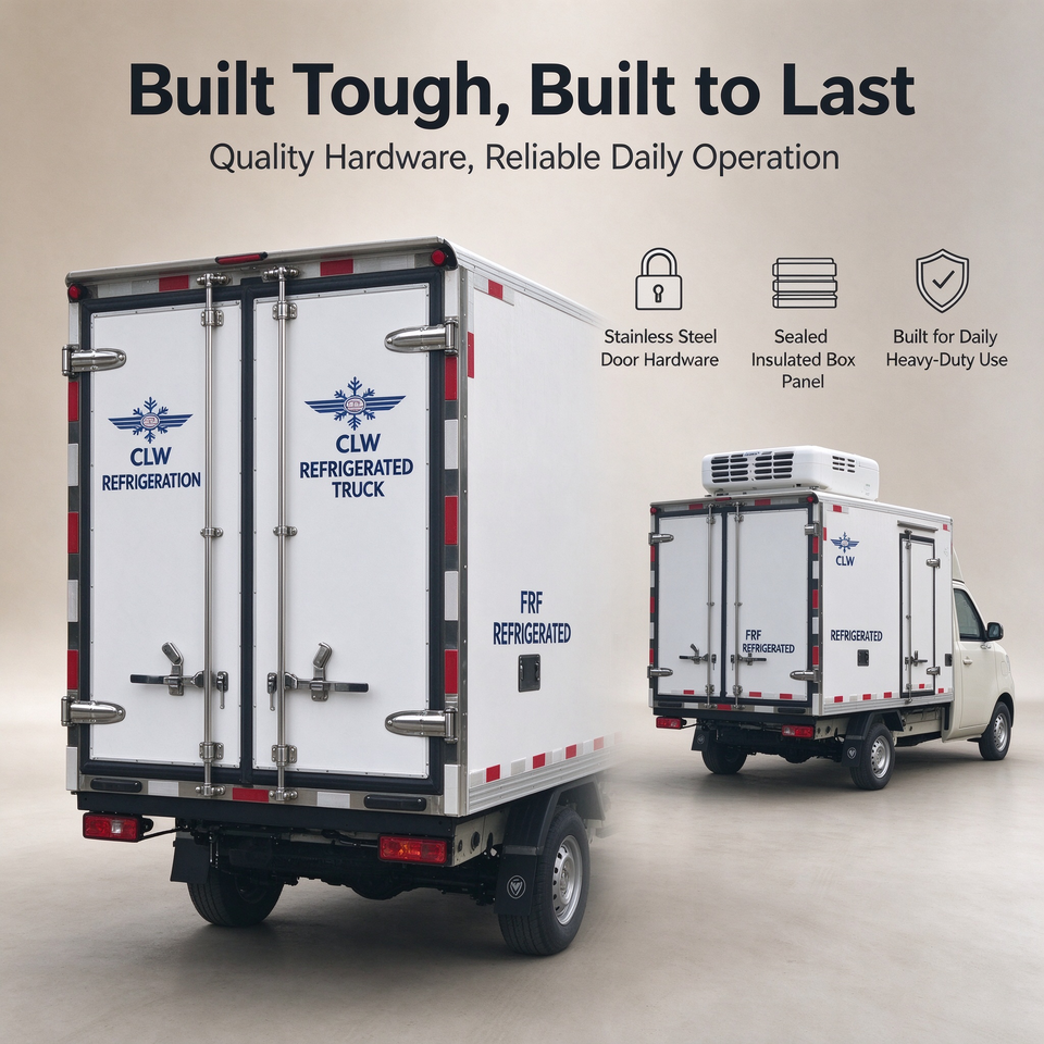 Mini Electric Box Truck Refrigerated Van Small Reefer Cold Delivery ...