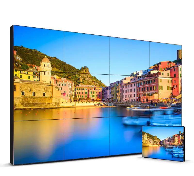 Nhà máy giá tốt 46 inch HD 2x2 3x3 4x4 siêu mỏng 3.5 mét bezel LCD video tường kỹ thuật số biển và hiển thị nối màn hình