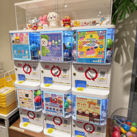 Mini Distributeur Automatique de Jouets en Capsules à Deux Niveaux en Métal, Distributeur Automatique de 50-80MM, Garantie 1 An, Idéal pour Centres Commerciaux pour Enfants