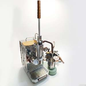 Machine à expresso à <span class=keywords><strong>piston</strong></span> à ressort 220V 1500W en acier inoxydable 304 avec porte-filtre sans fond pour barista professionnel - Product Image 4