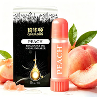 Inhalateur nasal à la pêche pour soulager les migraines et les nausées, fabriqué en Chine avec des huiles essentielles biologiques, pour les maux de tête de tension