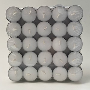 Bougies chauffe-plat en paraffine blanche non parfumées, durée de combustion de 2,5 heures, paquet de 100 pièces/sac, pour événements courts et décoration intérieure - Product Image 3