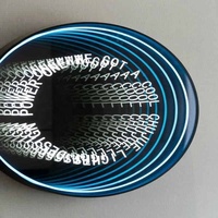 Miroir magique abyssal à LED 3D personnalisé avec logo, tunnel infini, néon, pour la décoration de bars et de clubs, vente en gros