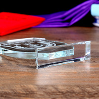 Vente en gros de flans de trophées en cristal OEM Plaques à graver Médailles en cristal laser 3D Personnaliser les bases commémoratives de récompenses