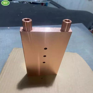 Placa de Enfriamiento de Agua de Cobre Puro de 80x80 mm, Disipador de Calor de Placa Fría Grande para TEC Peltier de Alta Potencia, Enfriador Líquido para <span class=keywords><strong>CPU</strong></span> y GPU - Product Image 3