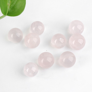 High Quality Crystal Sphere Wholesale Hand Polished Natural Rose Quartz <b>Mini</b> Ball Spheres for Decoration - Product Image 3