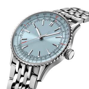 Reloj <span class=keywords><strong>de</strong></span> Cuarzo Mecánico <span class=keywords><strong>de</strong></span> Acero Inoxidable con Esfera Azul <span class=keywords><strong>de</strong></span> la Serie Aviación Deportiva Retro <span class=keywords><strong>de</strong></span> Lujo <span class=keywords><strong>de</strong></span> Alta Calidad para Breitlings - Product Image 6