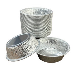180Ml Dùng Một Lần Bánh Sữa Chua Lá Pan Nhôm Lá Nướng Khuôn Tart Tin <span class=keywords><strong>Foil</strong></span> Khay Nướng Bánh Tin Nhôm Thực Phẩm Container - Product Image 1