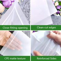 Sacs refermables en plastique imprimés sur mesure, anti-odeur, transparents givrés, avec logo, réutilisables, pour vêtements, emballages CPE Ziplock