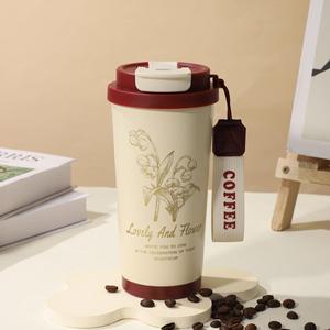 แก้วกาแฟสุญญากาศสแตนเลสขนาด 20 ออนซ์ ป้องกันการหก พร้อมหูจับ เก็บอุณหภูมิได้ทั้งร้อนและเย็น - Product Image 5