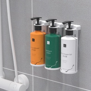Distributeur de shampooing hôtel de luxe 5 étoiles 300ml avec support support distributeur de savon en acier inoxydable - Product Image 4