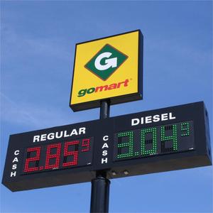 Panneaux de prix de <span class=keywords><strong>station</strong></span>-service géants IP65, affichage de prix du diesel en extérieur, panneau publicitaire de haute qualité, contrôlé par RF/WIFI/APP - Product Image 3