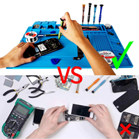 45*30cm Silicone antistatique tapis de bureau haute température peu Pad pour téléphone portable réparation établi thermique Anti-brûlure bureau organisateur