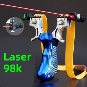 Lance-pierre laser 98K haute précision pour sports de plein air avec visée infrarouge et bande élastique plate pour la pratique du tir pour adultes - Product Image 2