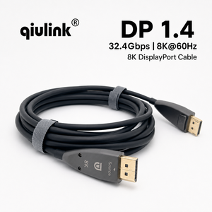 <span class=keywords><strong>Câble</strong></span> à fibre optique DP 1.4 8K 60Hz 4K <span class=keywords><strong>144Hz</strong></span> 32,4 Gbps HBR3 Cordon <span class=keywords><strong>DisplayPort</strong></span> haute vitesse - Product Image 1