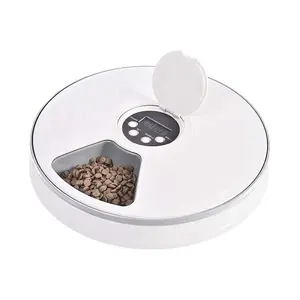 6 pasti Automatic Pet Food Dispenser con la Musica Promemoria e L'intervallo di Base di Timer per Cane e Gatto